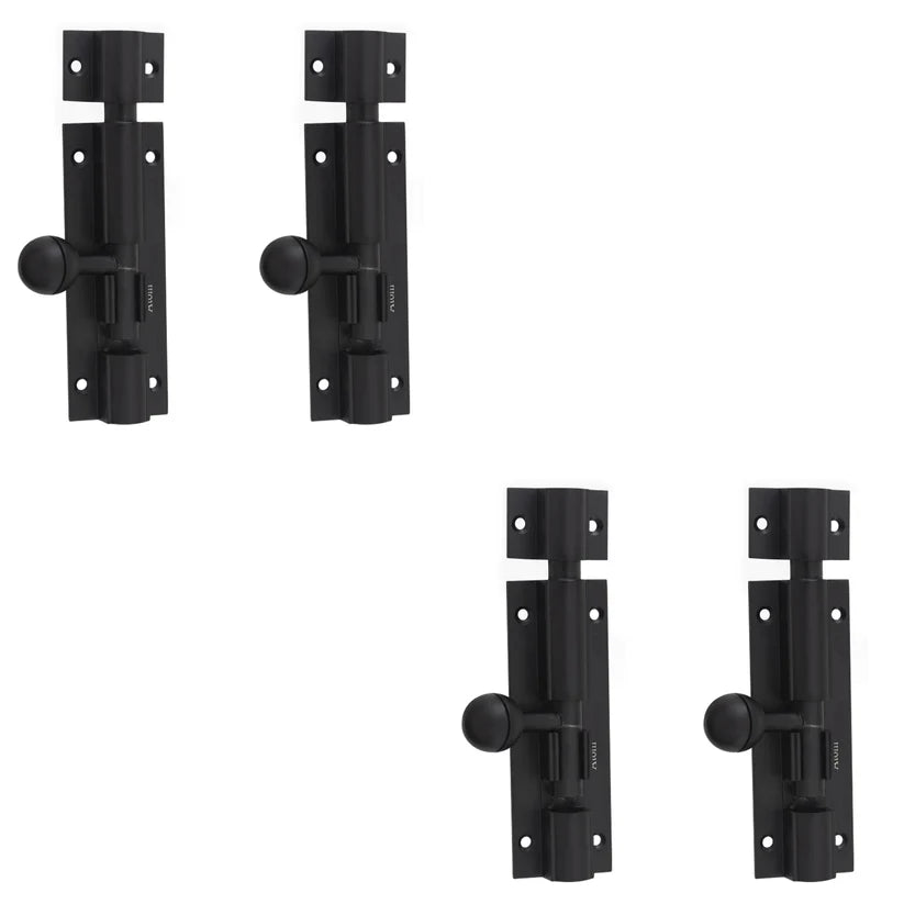 Aluminium Tower Bolt, Black Matt Finish (TB001)