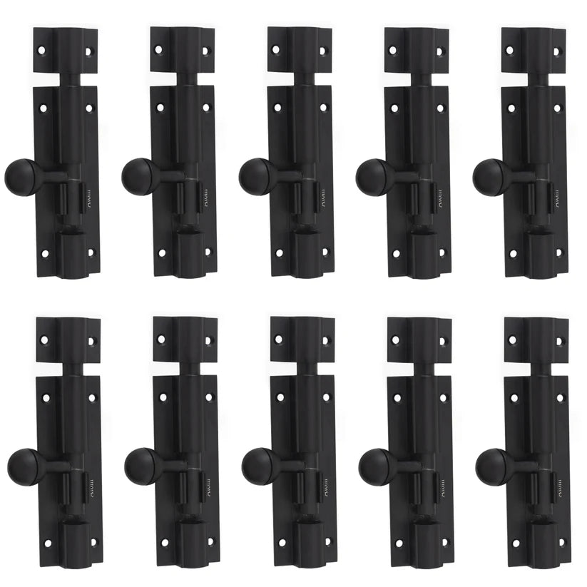 Aluminium Tower Bolt, Black Matt Finish (TB001)
