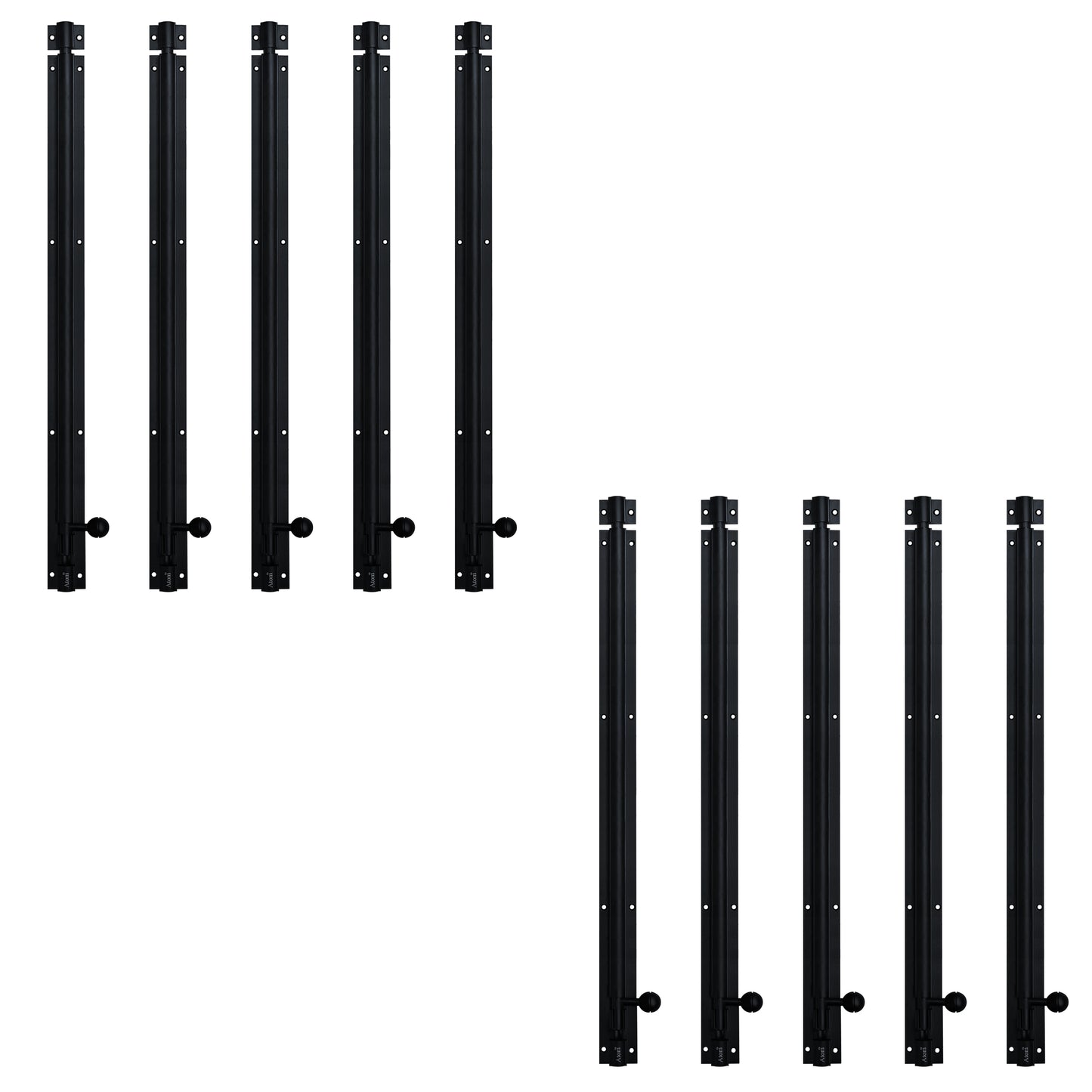 Aluminium Tower Bolt, Black Matt Finish (TB001)