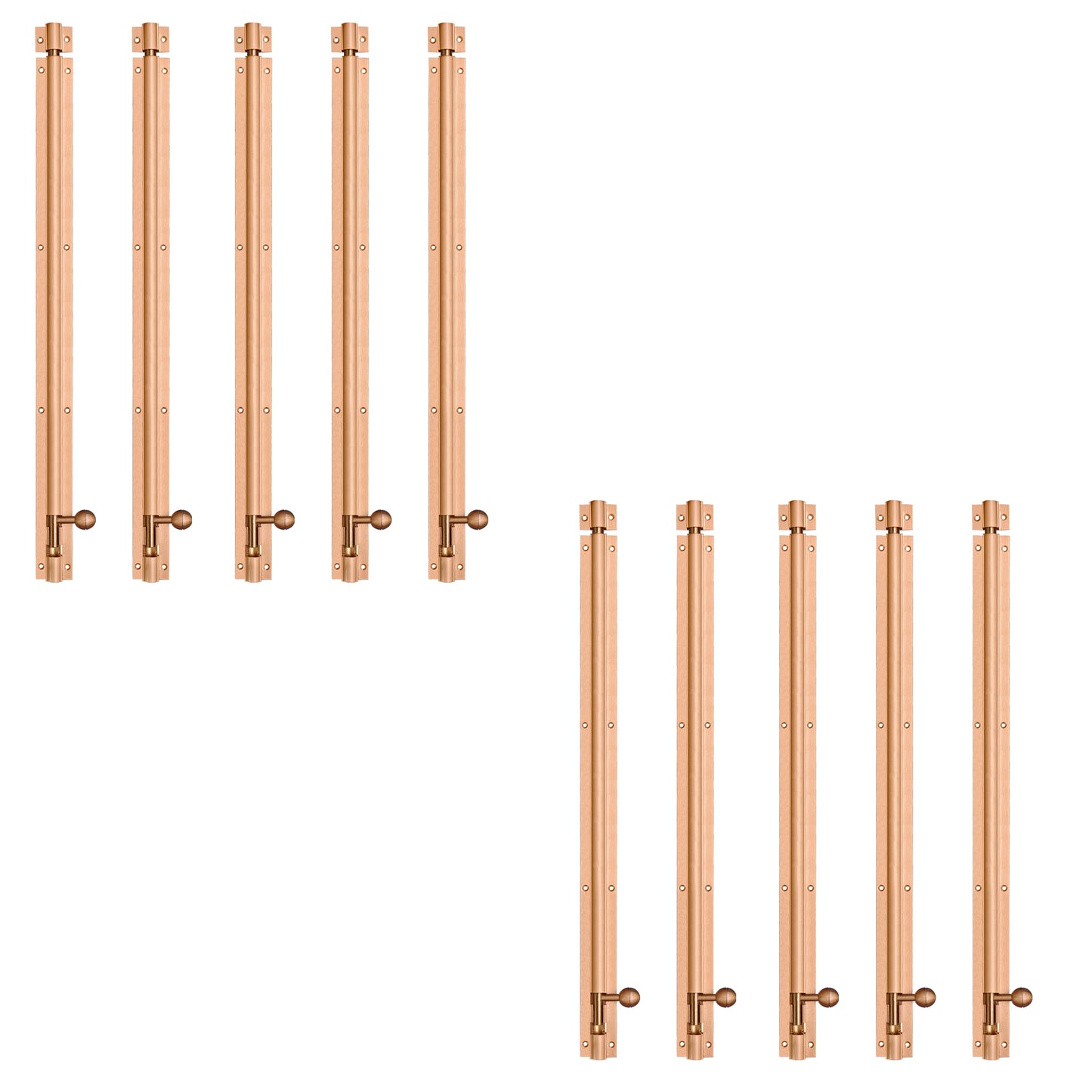 Aluminium Tower Bolt, Rose Gold Matt Finish (TB001)