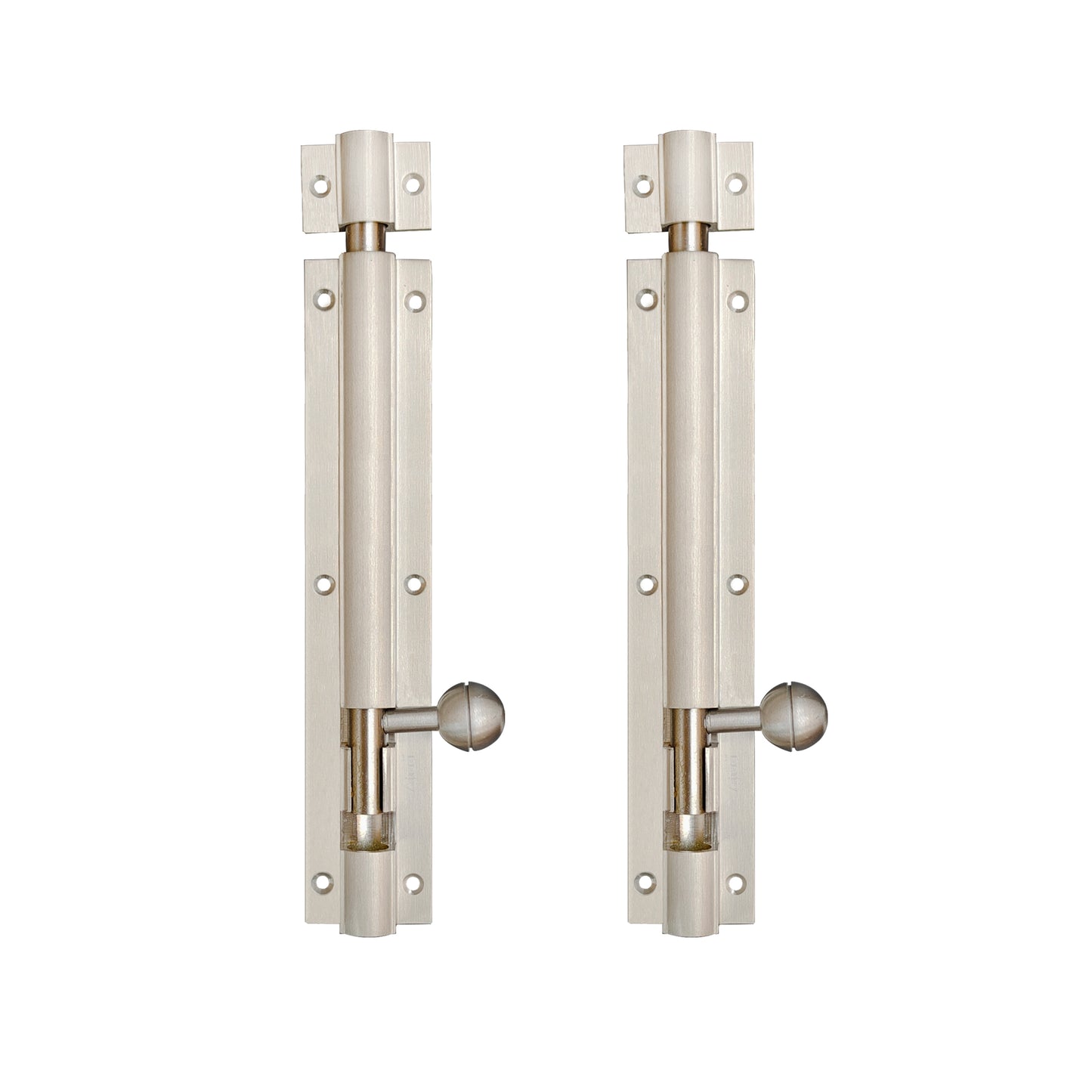 Aluminium Tower Bolt, Silver Satin Finish (TB001)