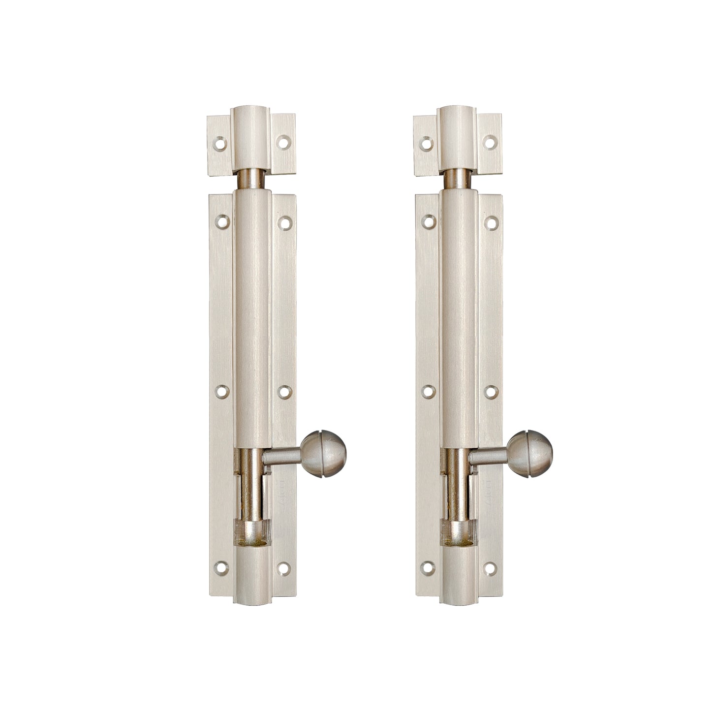 Aluminium Tower Bolt, Silver Satin Finish (TB001)