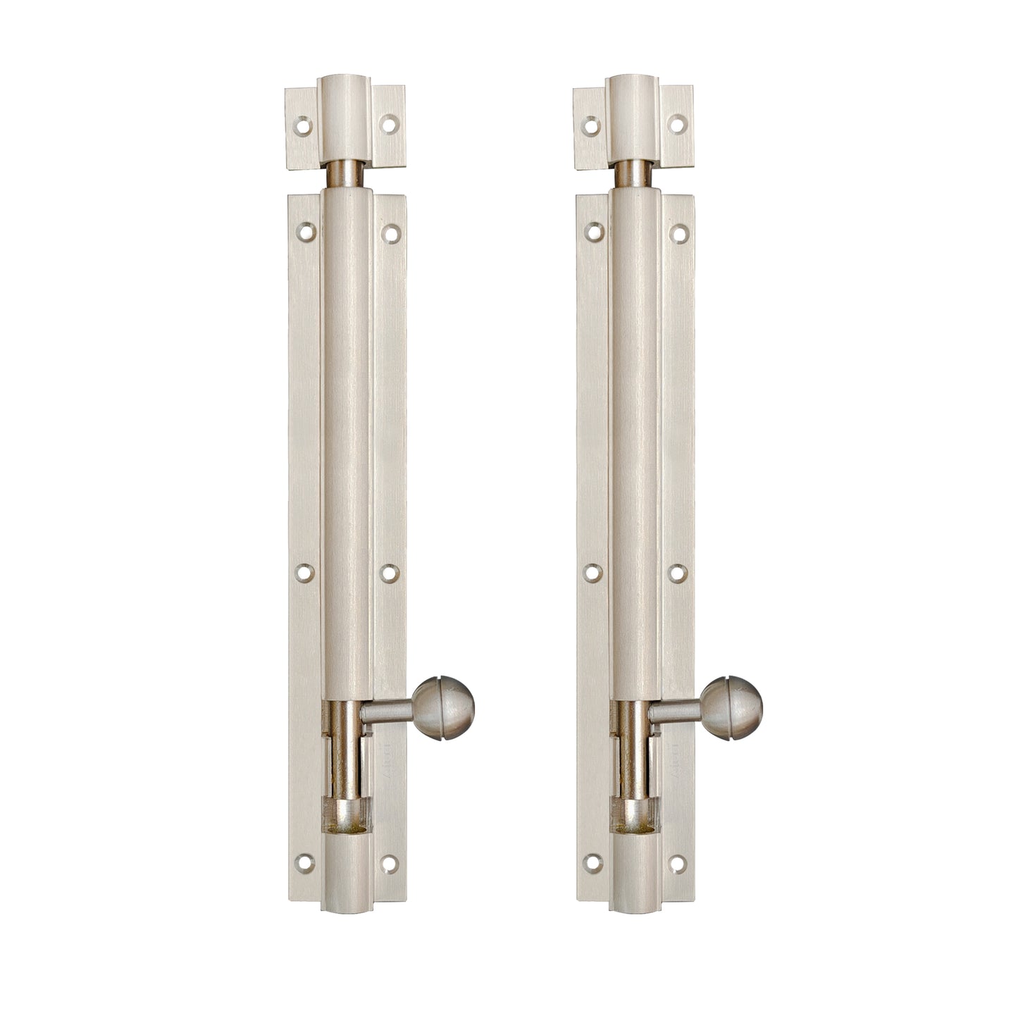Aluminium Tower Bolt, Silver Satin Finish (TB001)