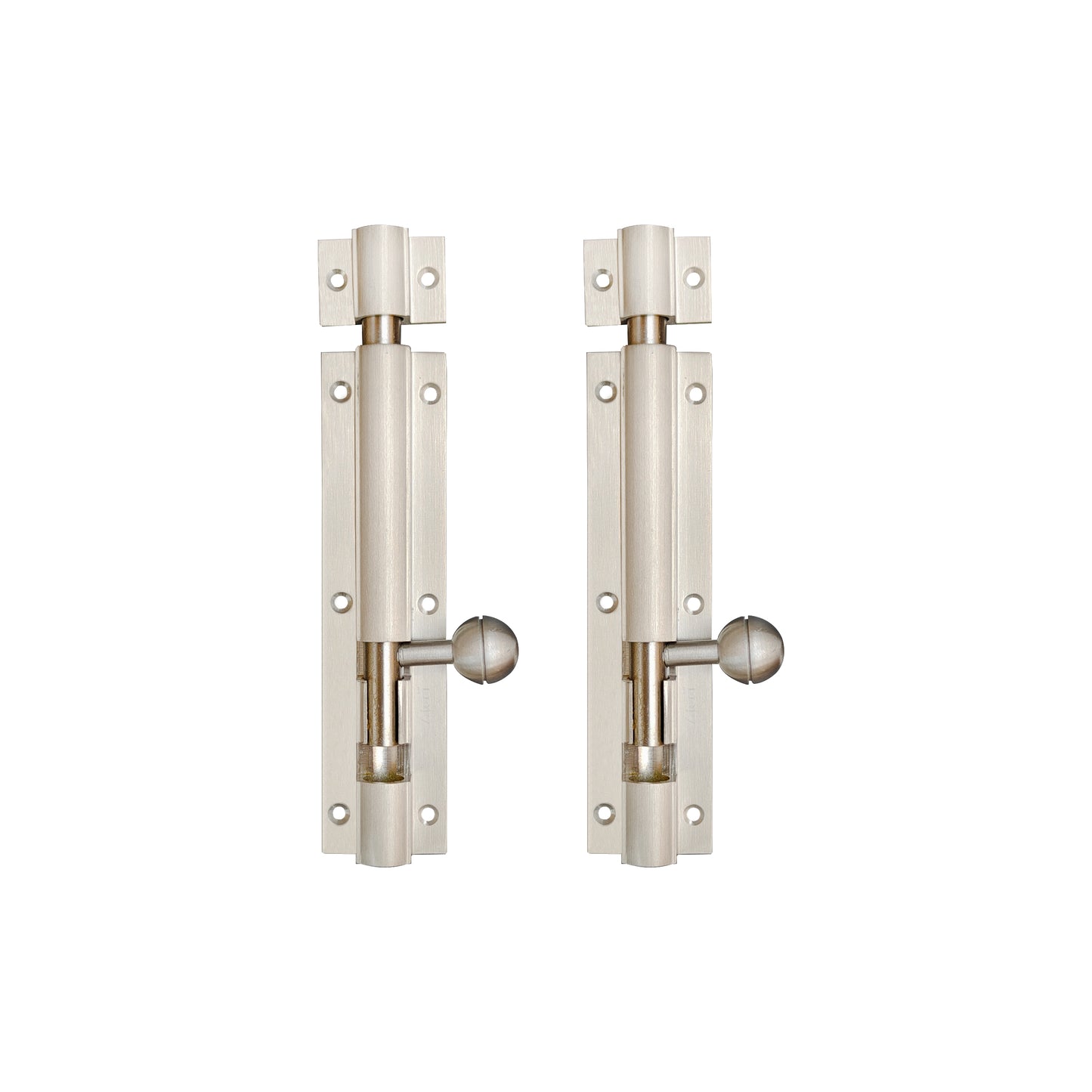 Aluminium Tower Bolt, Silver Satin Finish (TB001)
