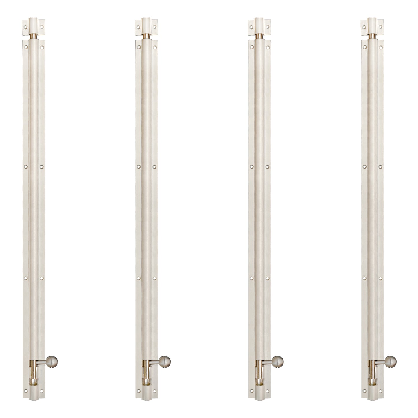 Aluminium Tower Bolt, Silver Satin Finish (TB001)