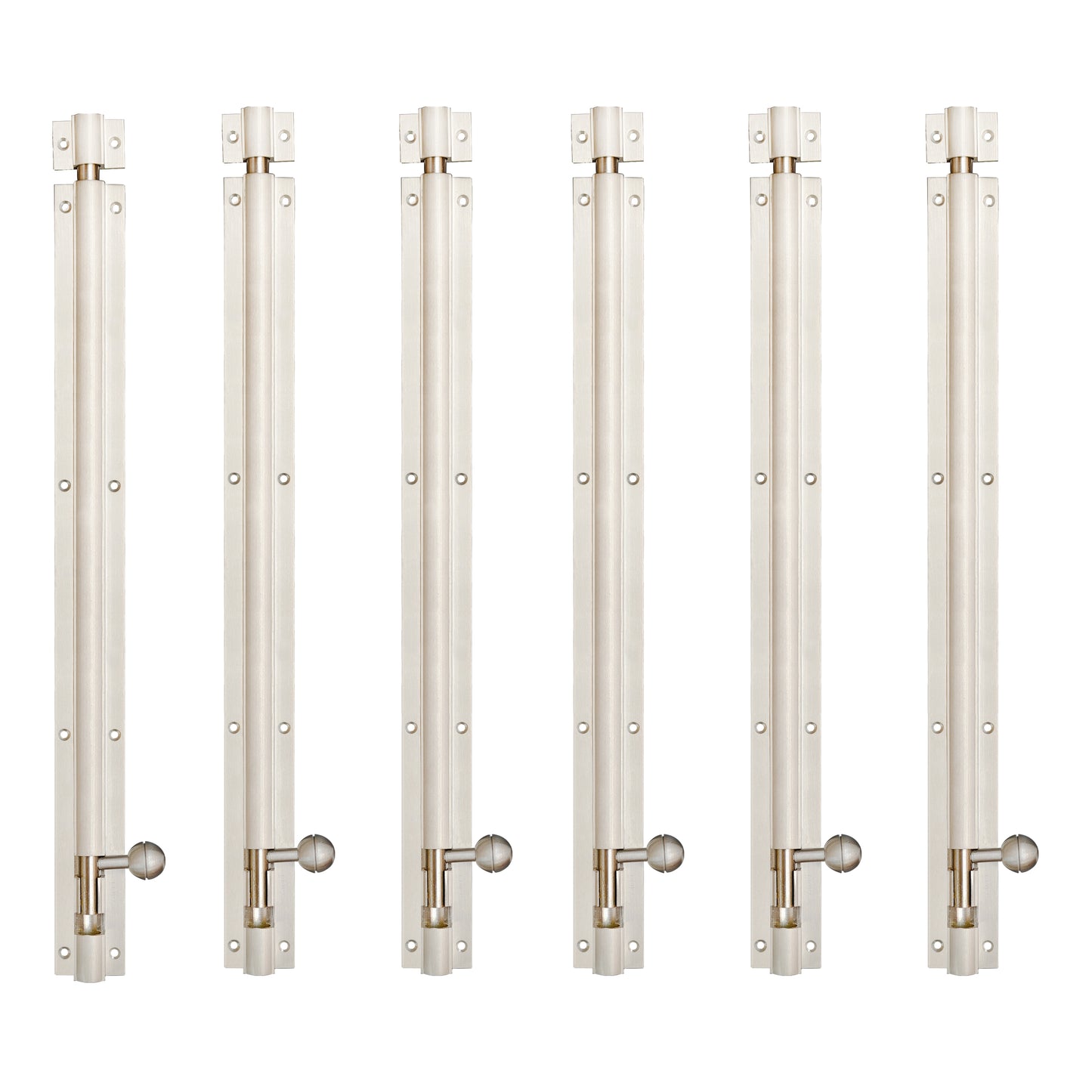 Aluminium Tower Bolt, Silver Satin Finish (TB001)