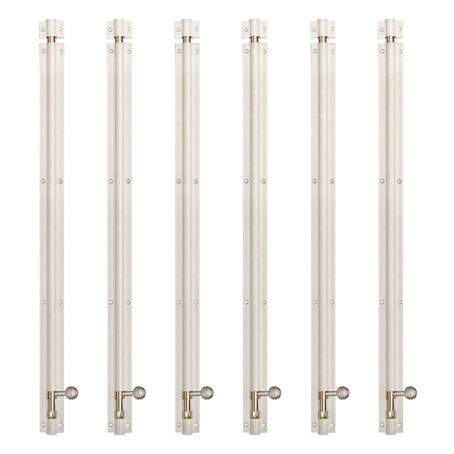 Aluminium Tower Bolt, Silver Satin Finish (TB001)