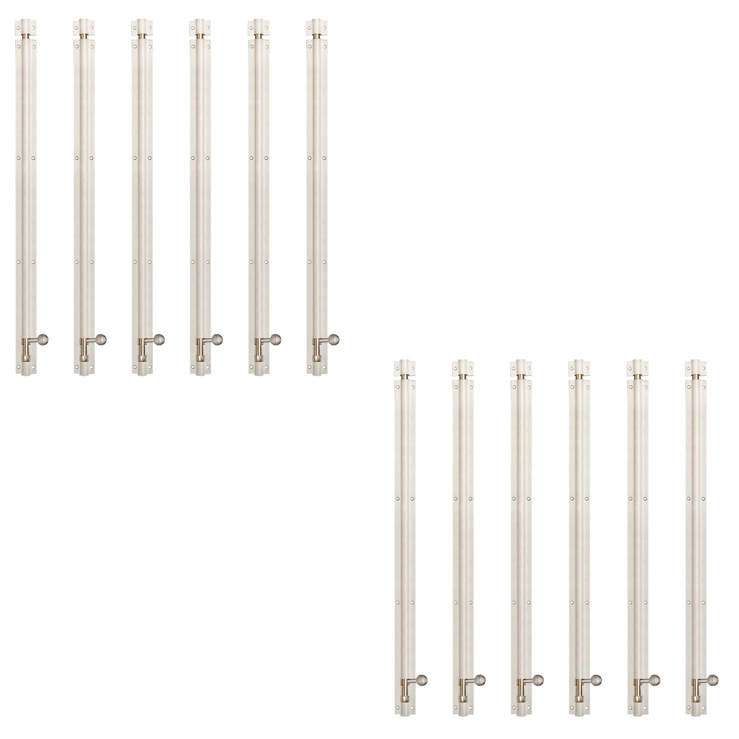Aluminium Tower Bolt, Silver Satin Finish (TB001)