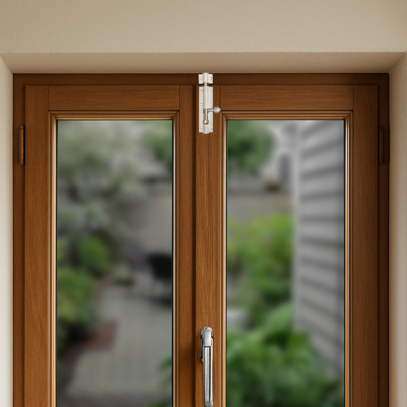 Aluminium Tower Bolt, Silver Satin Finish (TB001)