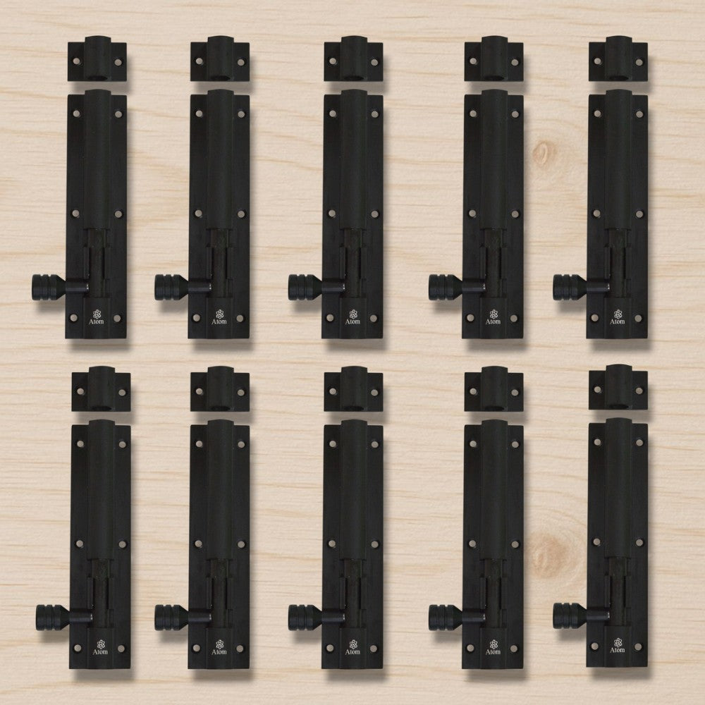 Aluminium Tower Bolt, Black Matt Finish (TB001)