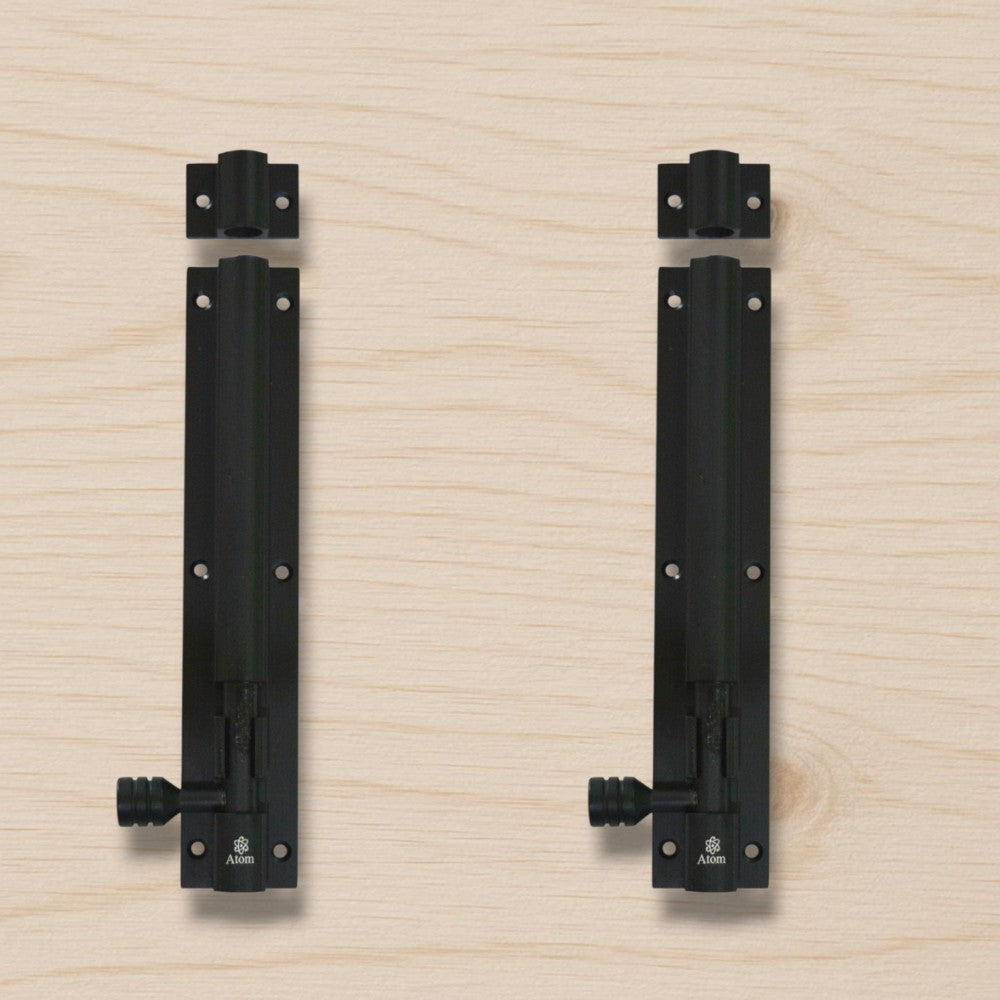 Aluminium Tower Bolt, Black Matt Finish (TB001)