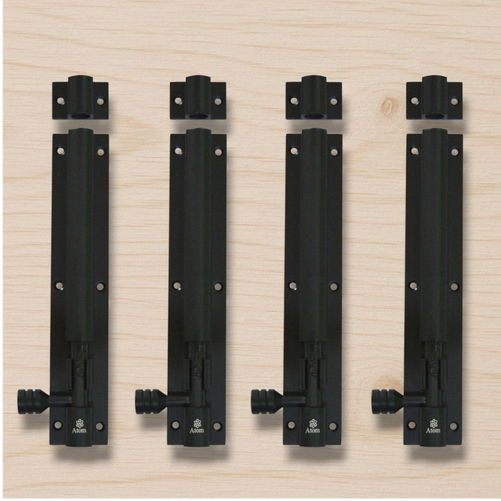 Aluminium Tower Bolt, Black Matt Finish (TB001)