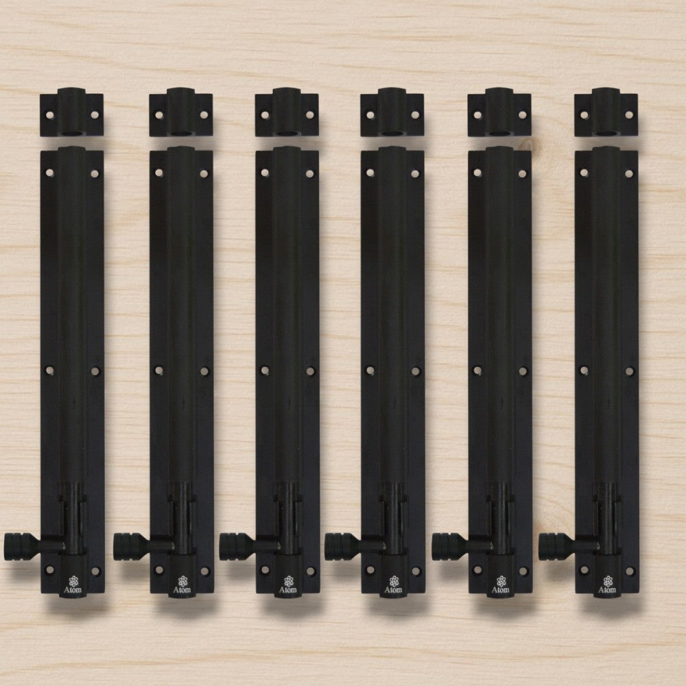 Aluminium Tower Bolt, Black Matt Finish (TB001)