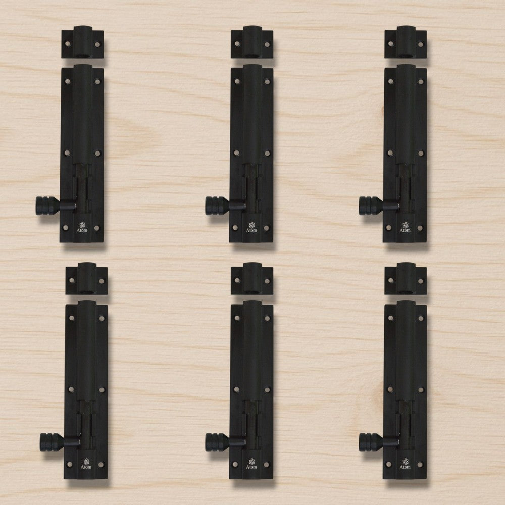 Aluminium Tower Bolt, Black Matt Finish (TB001)