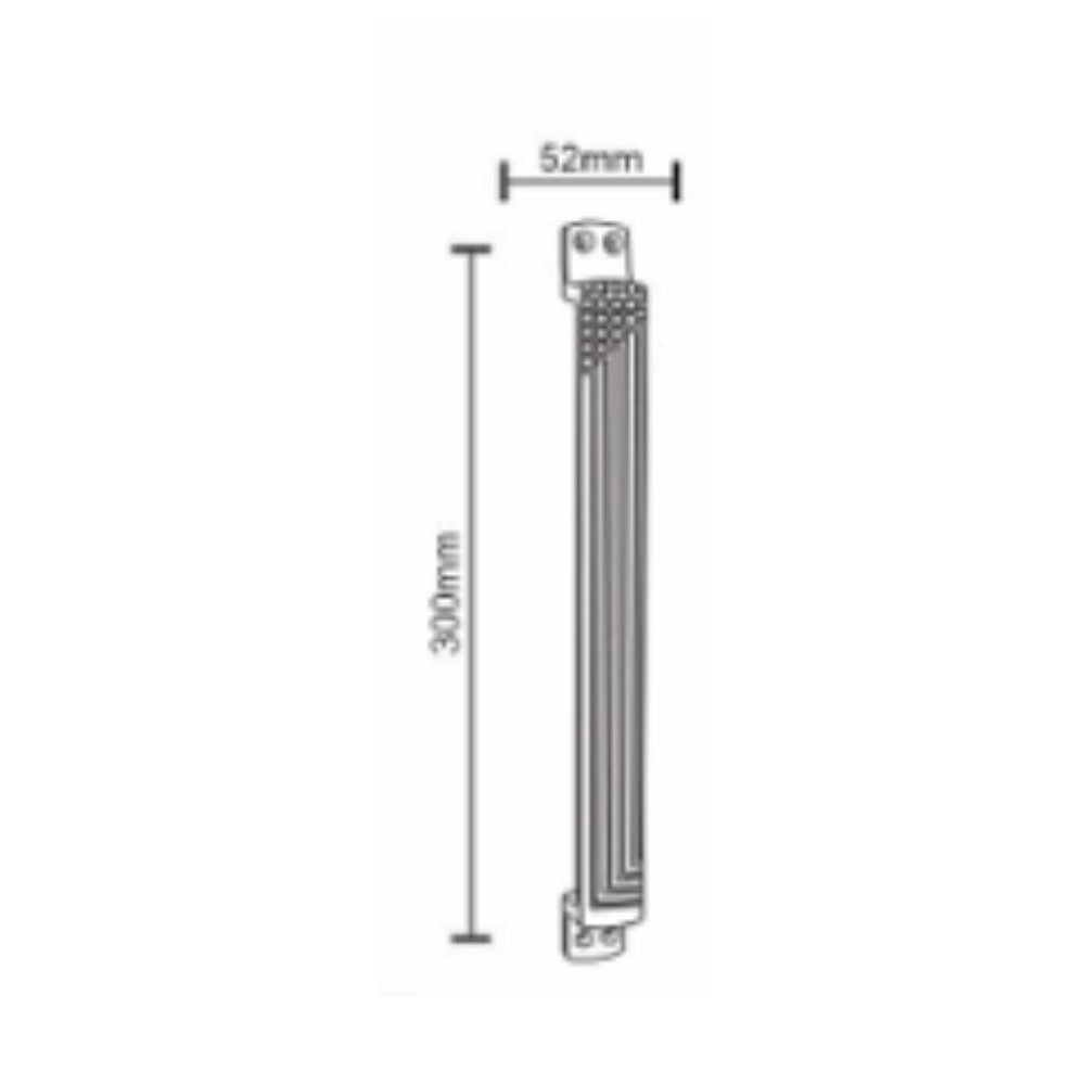 Aluminium Pull Handle Antique & SS Finish PH-DOTLINE