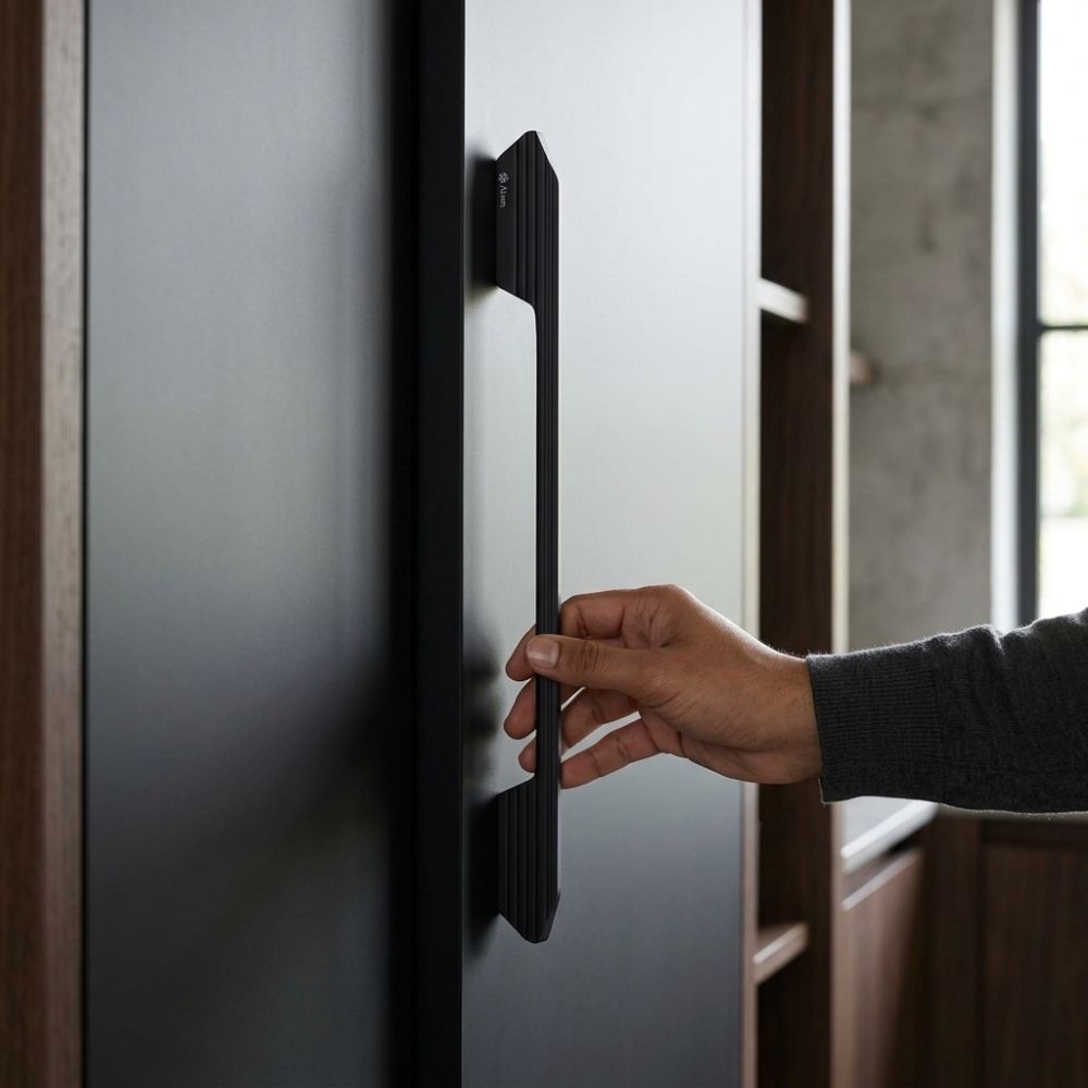 Cabinet Handle CH-OLA Black & Brown Finish | Modern Long Profile Handle