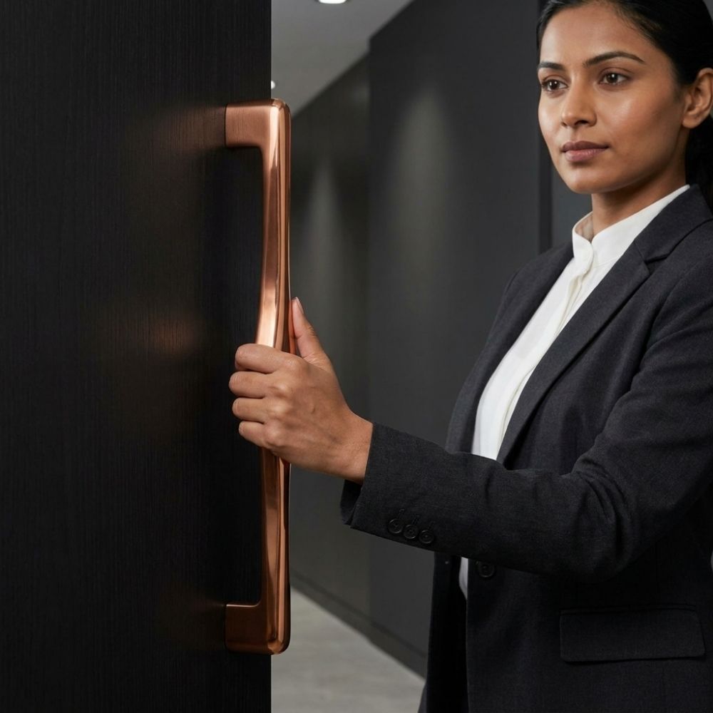 Cabinet Handle CH-Tristar | PVD Rose Gold, Gold & Black Designer Handle