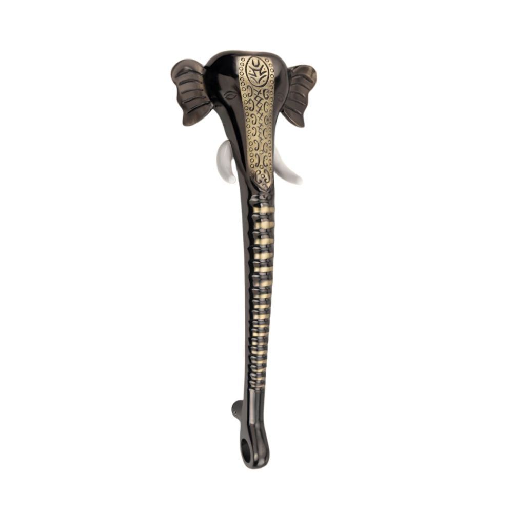 Elephant Design Door Pull Handle Black Antique Finish