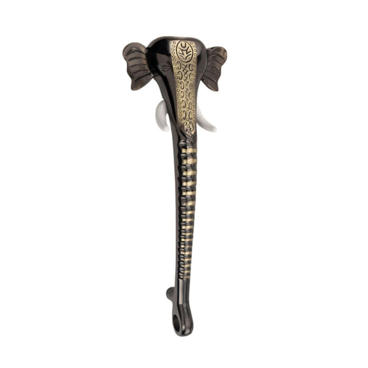 Elephant Design Door Pull Handle Black Antique Finish