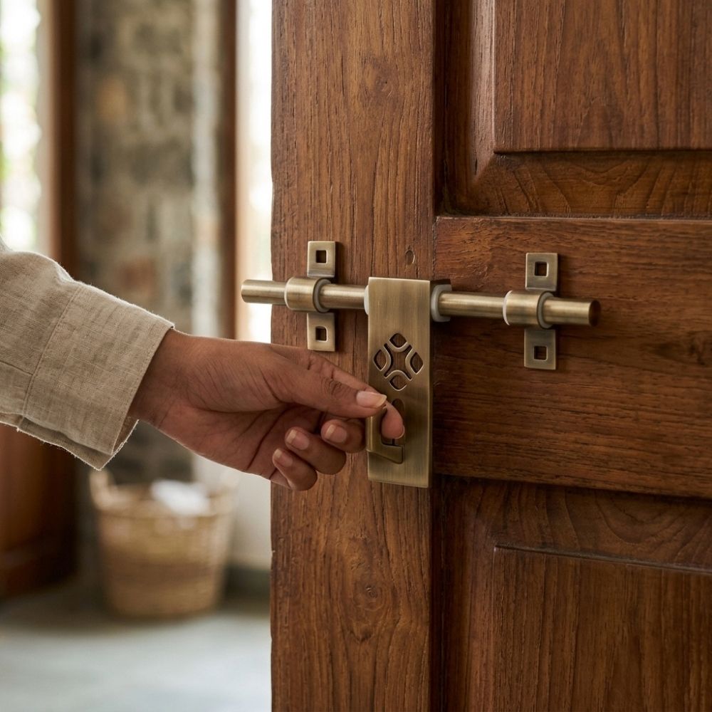 Elops Brass Antique Aldrop | Designer Door Aldrop 8" 10" 12"