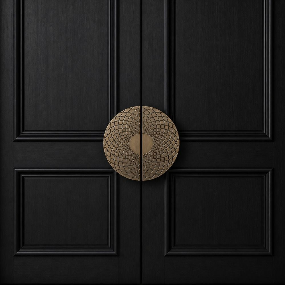 GLOBE Double Door Pull Handle Antique Finish 8"