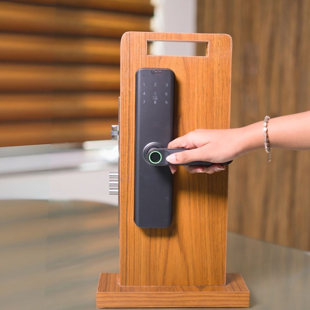 H9 Smart Door Lock with Fingerprint, Password & Key | App Control Digital Lock for Main Door