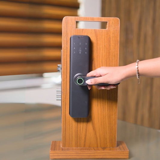 H9 Smart Door Lock with Fingerprint, Password & Key | App Control Digital Lock for Main Door
