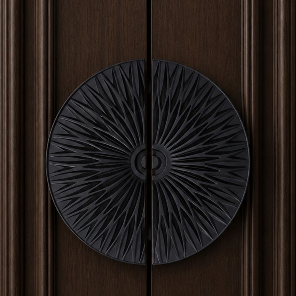 HELIA Double Door Pull Handle BLACK Finish 8"
