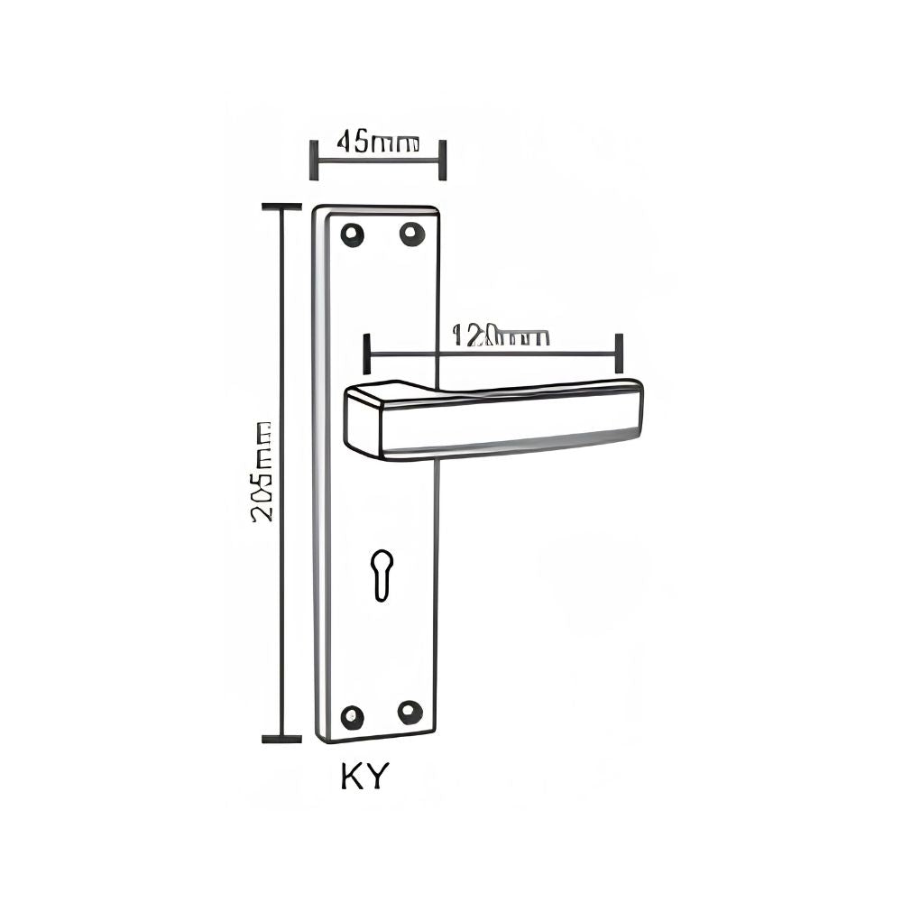 IRON/M.S Series SS/Antique Mortice Handle WIH-807 8 Inch