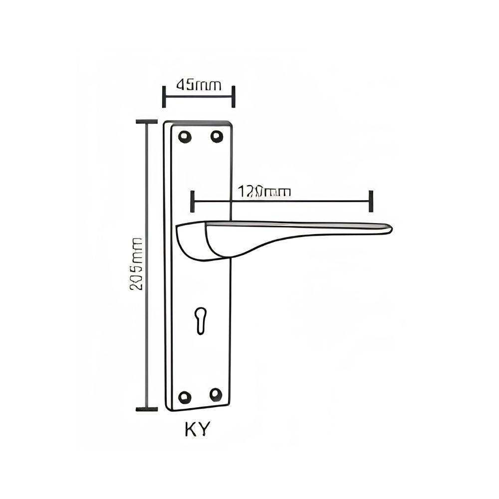 IRON/M.S Series SS/Antique Mortice Handle WIH-813 8 Inch