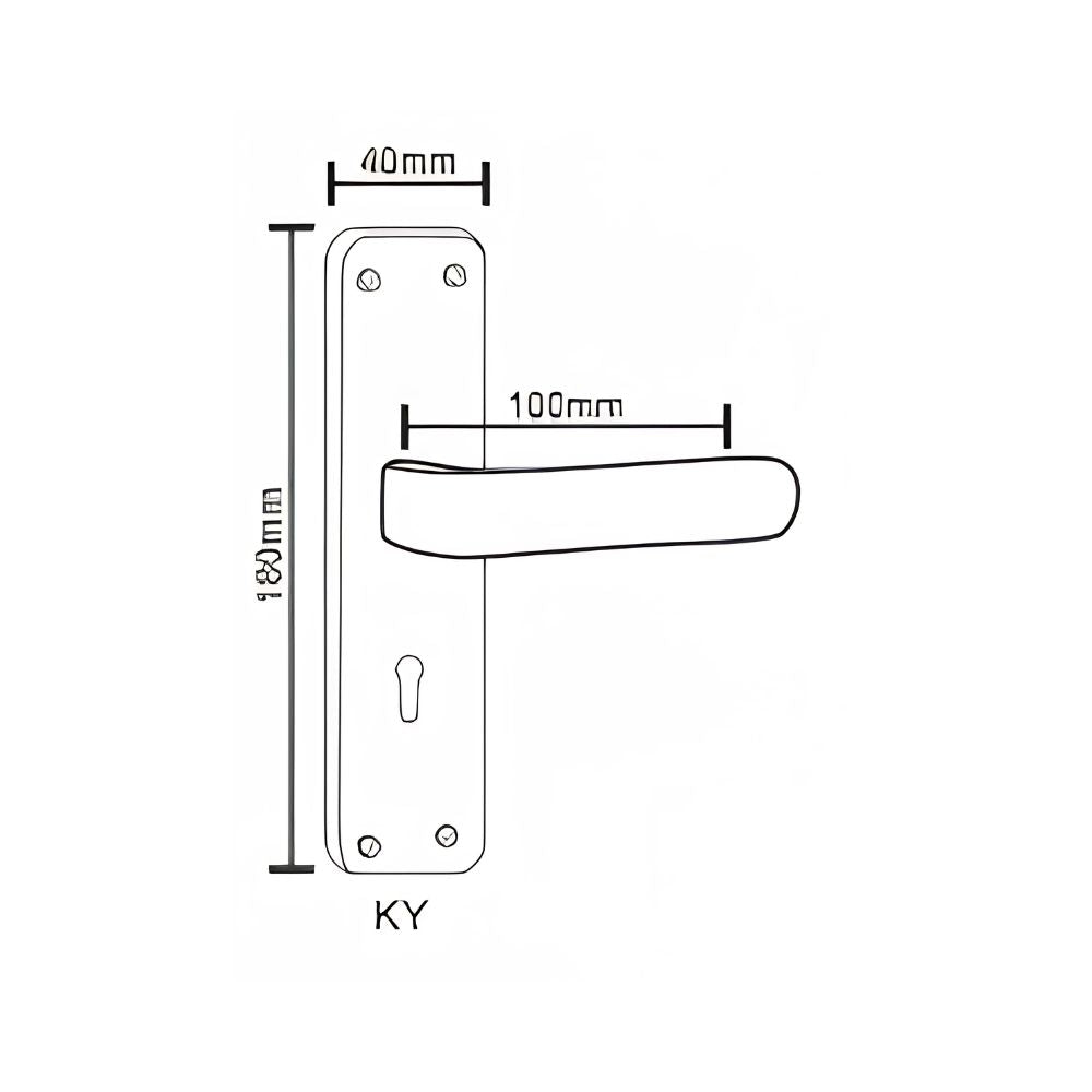 IRON/M.S Series SS/Antique Mortice Handle WIH-814 8 Inch