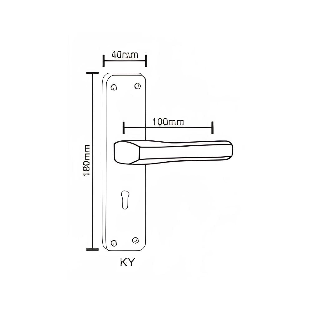 IRON/M.S Series SS/Antique Mortice Handle WIH-815 8 Inch