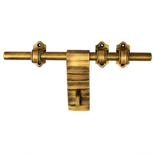 Jonny 12 Inch Antique Tower Bolt | Premium Brass Door Aldrop