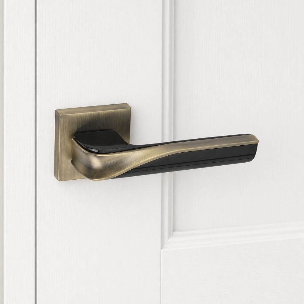 Mortice Rose Zamak/O-Series Satin Black Handle (O-56)