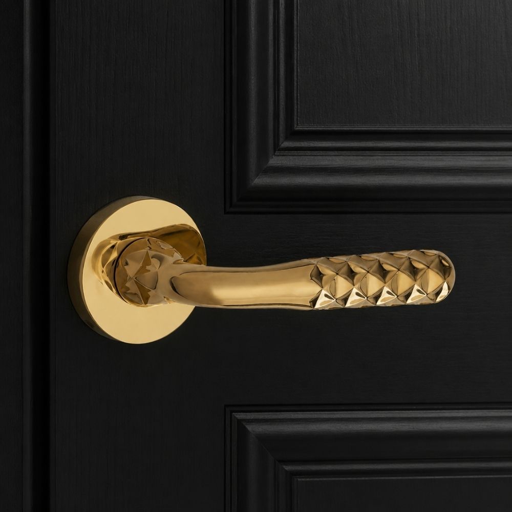 Mortice Rose Zamak/O-series PVD Gold Handle O-83 Forland Design