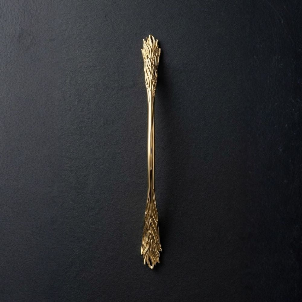 PVD Gold Pull Handle TAIL | Designer Door Pull Handle
