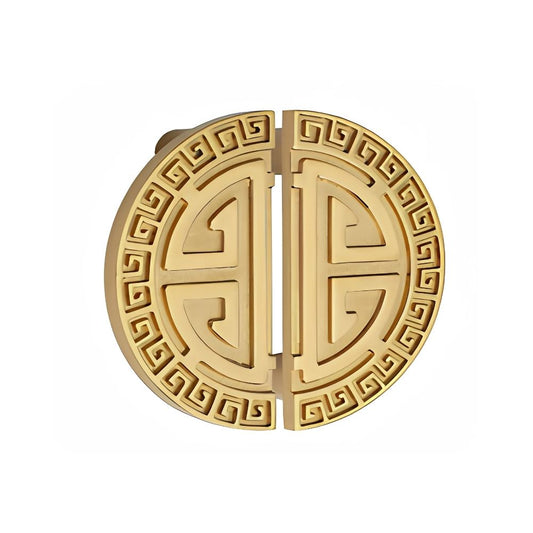 PYRAMID Double Door Pull Handle GOLD Finish 5"