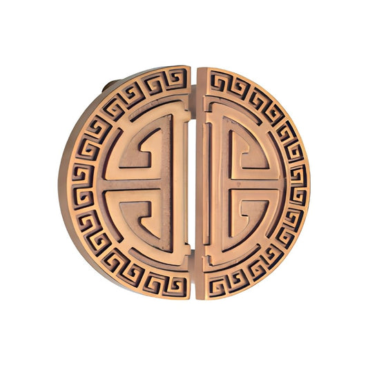 PYRAMID Double Door Pull Handle ROSE GOLD Finish 5"