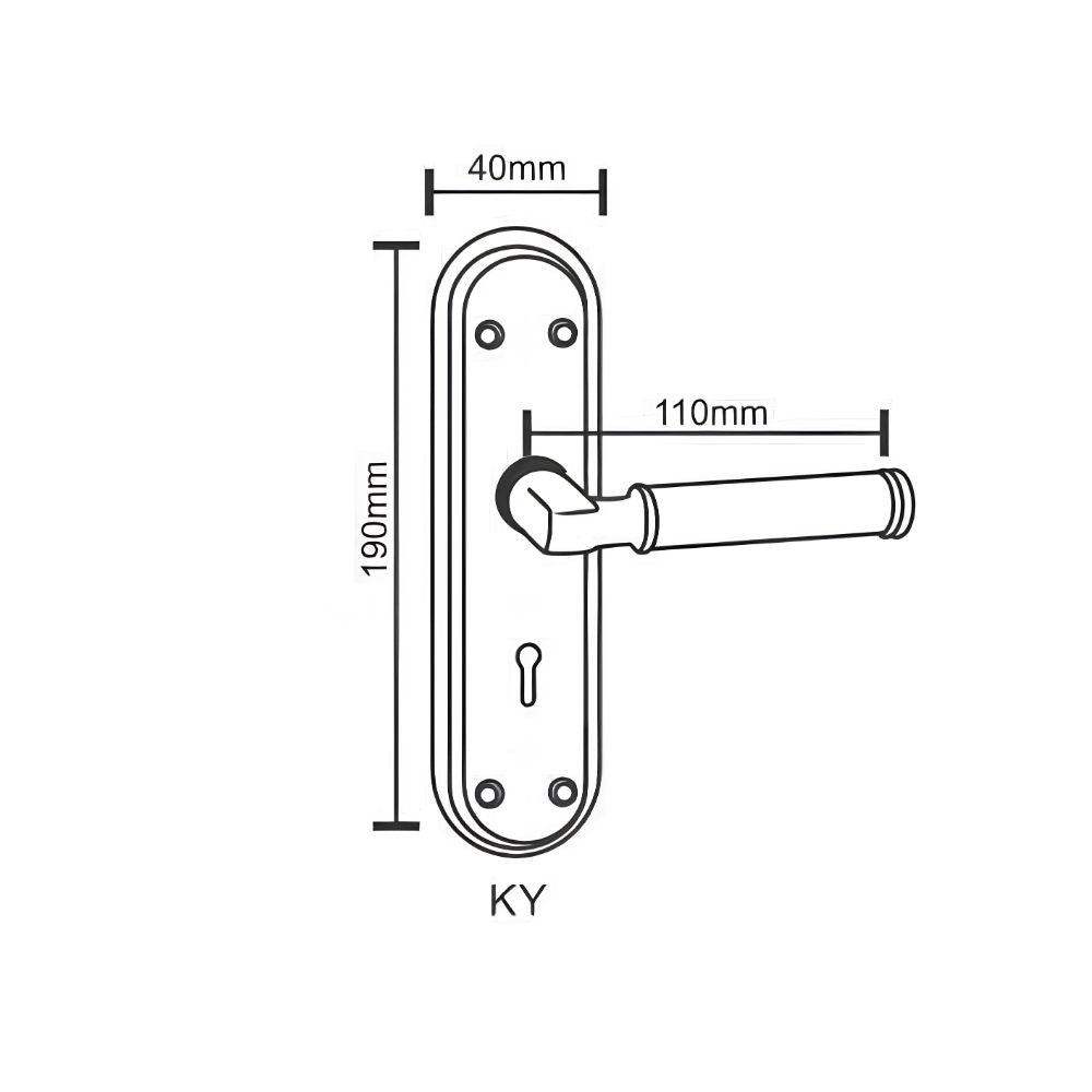 SS/Antique Mortice Handle G.O Series Classic Round