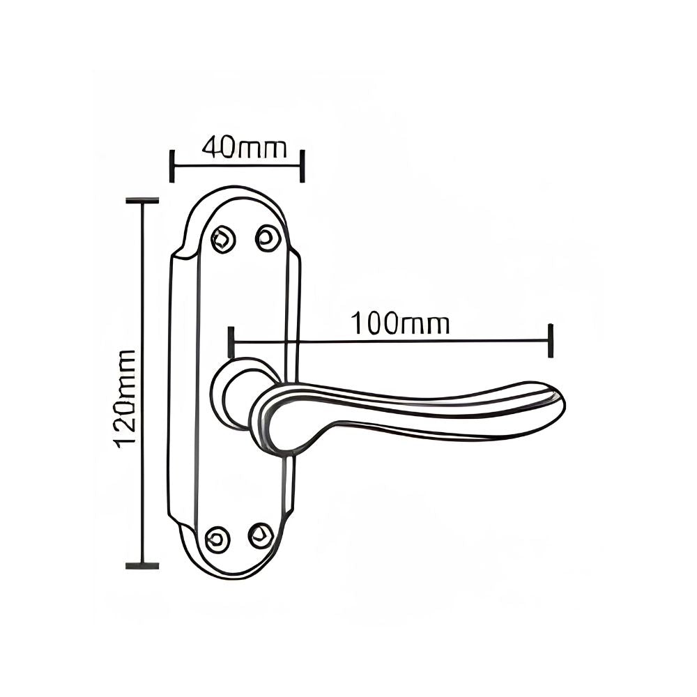 SS/Antique Mortice Latch Handle ALFA G.O Series