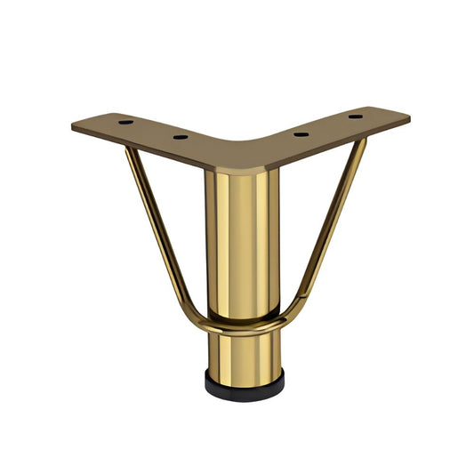Sofa Leg SL-1012 Designer Furniture Leg Black & Gold Finish 6"