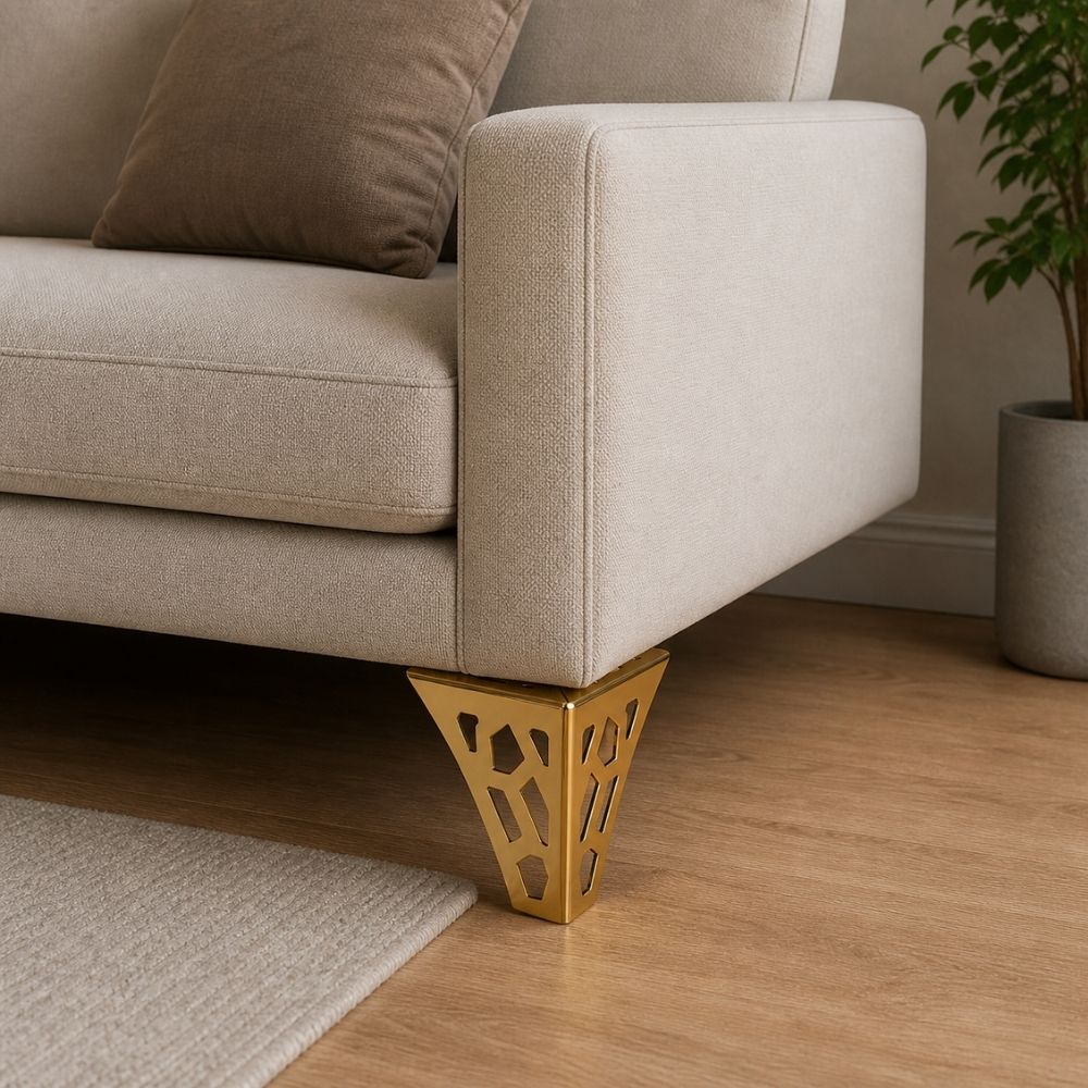 Sofa Leg SL-1014 Designer Furniture Leg Gold Finish 4"