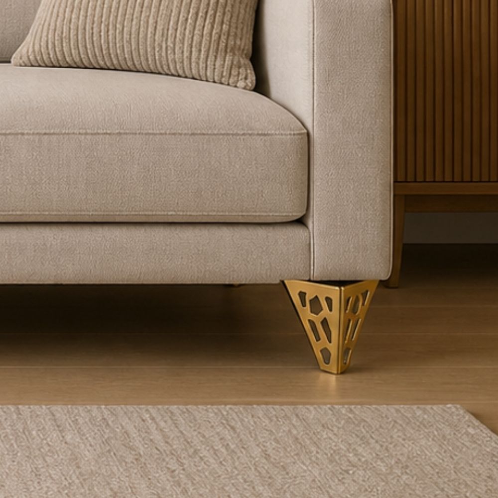 Sofa Leg SL-1014 Designer Furniture Leg Gold Finish 4"