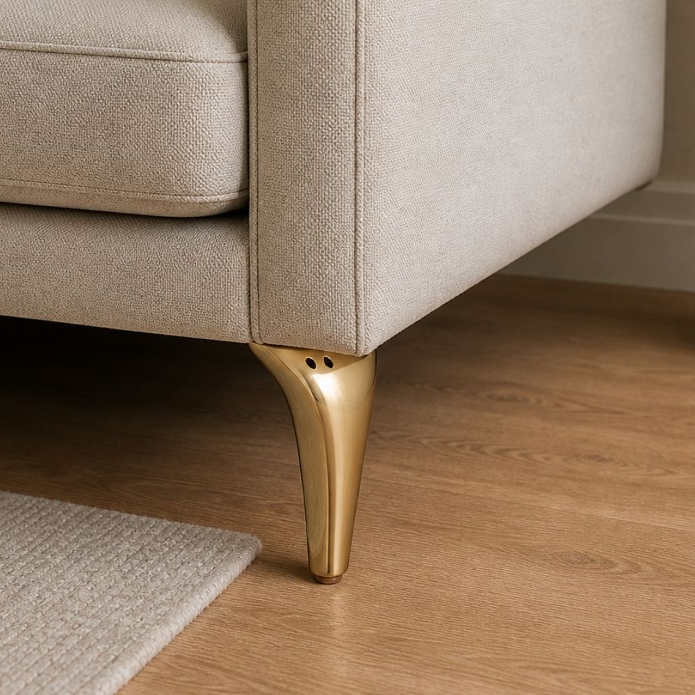 Sofa Leg SL-1015 Designer Furniture Leg Gold Finish 4"