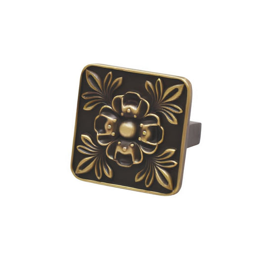ZK-611 Designer Cabinet Knob | Antique & Rose Gold Furniture Knob