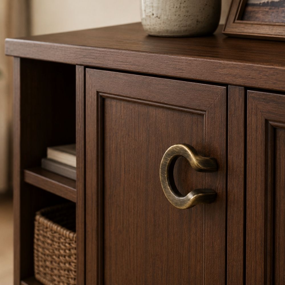 ZK-629 Designer Cabinet Knob | Brass Antique Modern Furniture Knob
