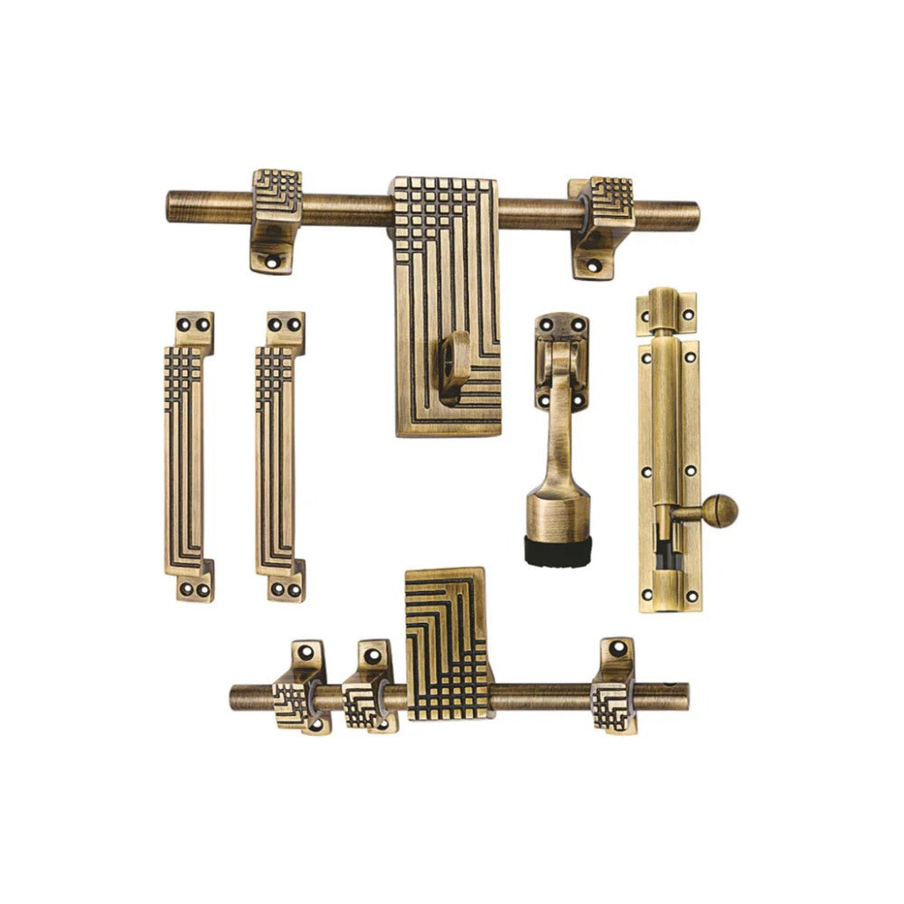 Aluminium Door Kit, Brass Antique Finish (DK-DotLine)