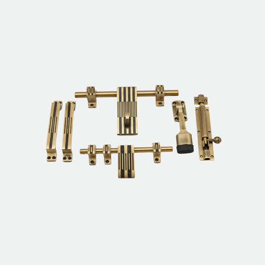 Aluminium Door Kit, Brass Antique Finish (DK-Line)