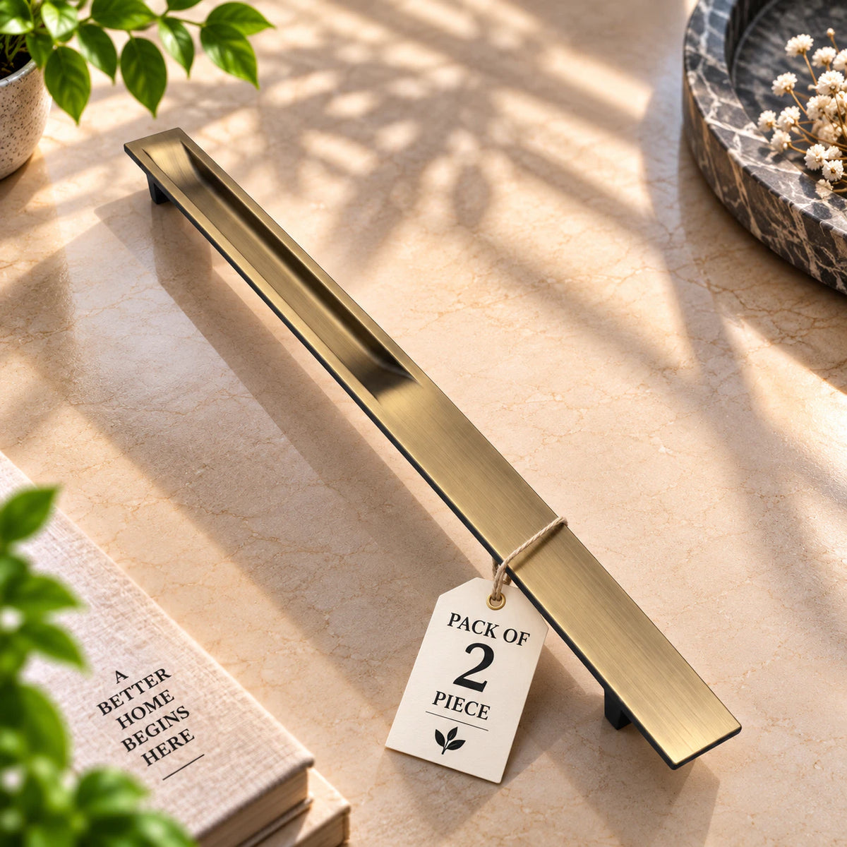 Atom Sliding Council Wardrobe Door Handle | for Drawer Cupboard Almirah Kitchen Cabinet Slider Doors Handles | Brass Antique Finish CH-316