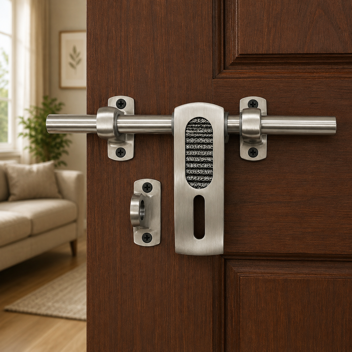 Atom Zinc Aldrop | Brass Antique Finish | For Doors, Main Door, Home door, Bathroom door, kitchen Door, Living Room, bedroom, AD-WZA003